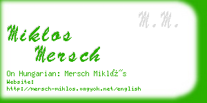 miklos mersch business card